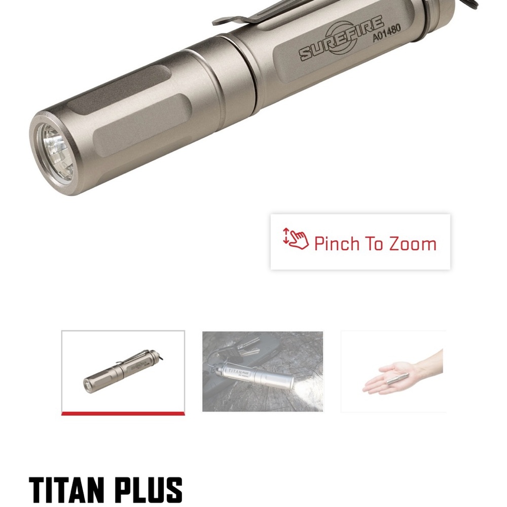 Titan Plus LED Flashlight - Titanium